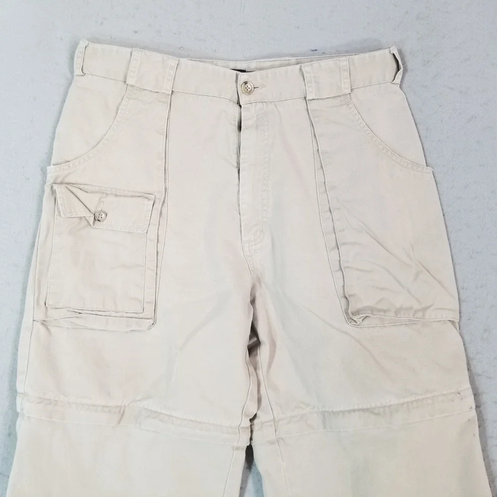 Banana Republic cargo pants shorts combo men's 35 x 25 beige Street Urban Skate